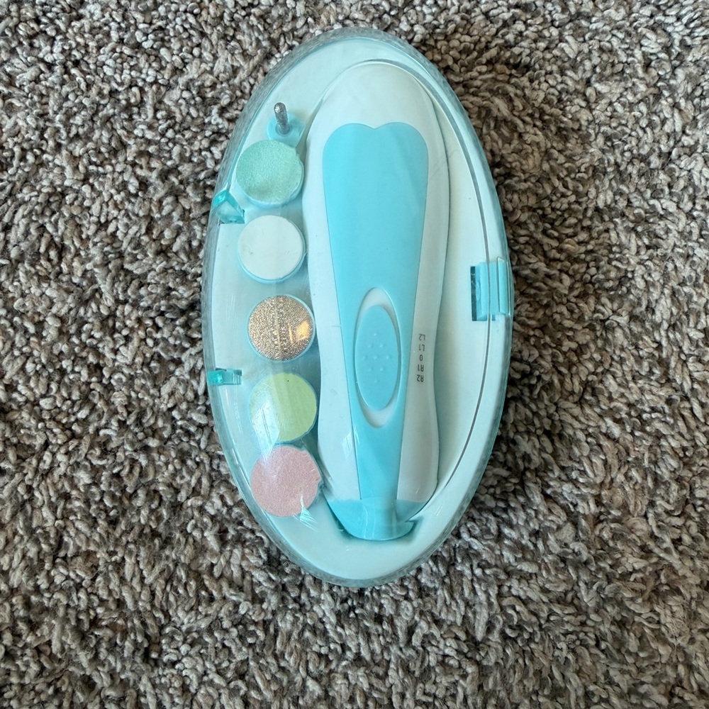 Children's Bath & Skin Electric Nail Grooming Kit - Light Blue